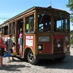 Trolley runs to Old Orchard Beach Pier and amusements